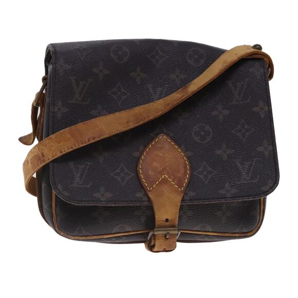 LOUIS VUITTON Monogram Cartouchiere MM Shoulder Bag M51253 - Picture 1 of 16